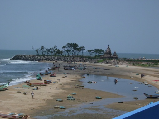 Shore  Temple from Lucky Cafe